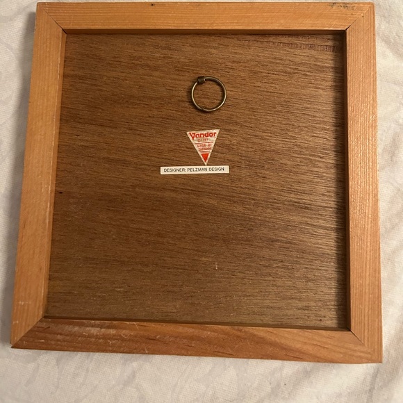 👀 HUGE SALE! VINTAGE VANDOR 1981 PELZMAN DESIGN CERAMIC TILE TRIVET - Picture 6 of 9